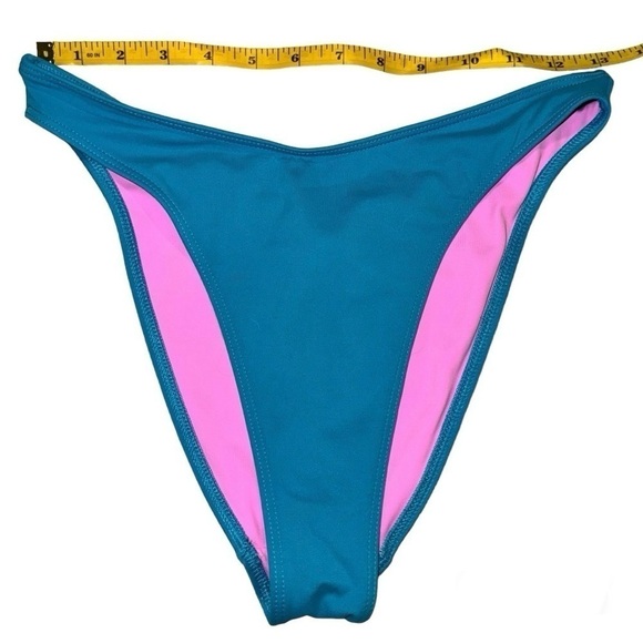 Sian Swimwear Paloma‎ Bikini Bottom Made In Italy  Size Medium Color Marine/Pink - Picture 4 of 4